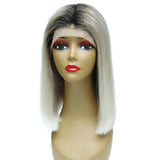 Bob Style Wig #grey 13x4 Frontal Lace Wig