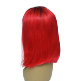 Bob Style Wig #Red 13x4 Frontal Lace Wig