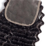 Bundle Deals With Closure Kinky Curly Virgin Human Hair Natural Black