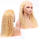 #613 Deep Wave 13x4  Transparent Frontal Lace Wig 180% Density