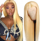 #613 Straight 13x4  Transparent Frontal Lace Wig 180% Density