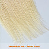 #613 Straight Closure Human Hair Blonde Closure