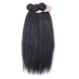 Bundle Deals Kinky Straight Virgin Human Hair Natural Black