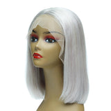 Bob Style Wig #grey 13x4 Frontal Lace Wig