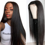 Straight 5x5  Invisible HD Closure Lace Wig Naturlal Black 180% Density