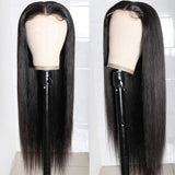 Straight 5x5  Invisible HD Closure Lace Wig Naturlal Black 180% Density