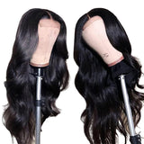 180% Density Body Wave 4x4 Regular Lace Closure Wig Naturlal Black