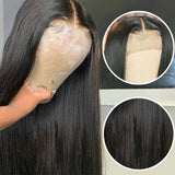 180% Density Straight 4x4  Regular Lace Closure Wig Naturlal Black