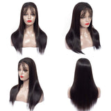 180% Density Straight 4x4  Regular Lace Closure Wig Naturlal Black