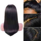 180% Density Straight 4x4  Regular Lace Closure Wig Naturlal Black