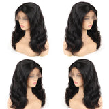 Body Wave 13x4 Regular Lace Frontal Wig Naturlal Black 180% Density