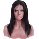 Straight 13x4  Regular Lace Frontal Wig Naturlal Black 180% Density