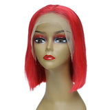 Bob Style Wig #Red 13x4 Frontal Lace Wig