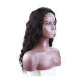 180% Density Body Wave 4x4 Transparent Closure Lace Wig Naturlal Black